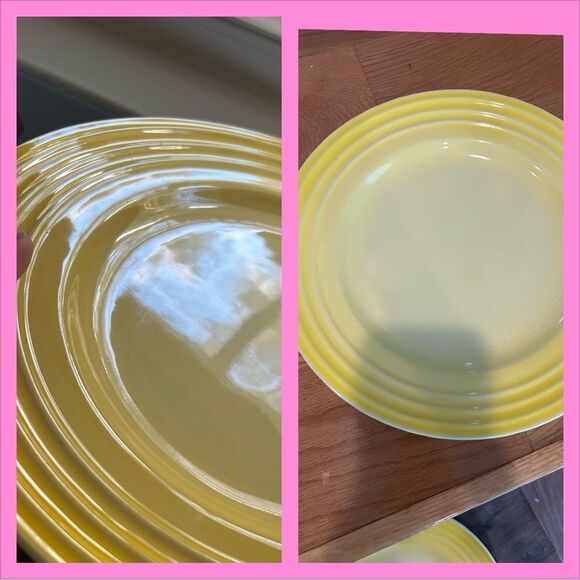 2 LE CREUSET Soleil 12” Dinner Plate plates SET OF 2 - Picture 1 of 8